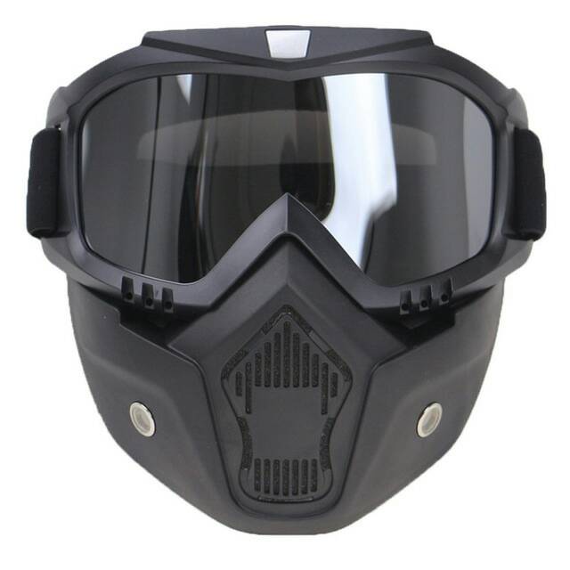 Goggles Mask Motor Retro Anti Glare Windproof - MT-01 - Black/Gray