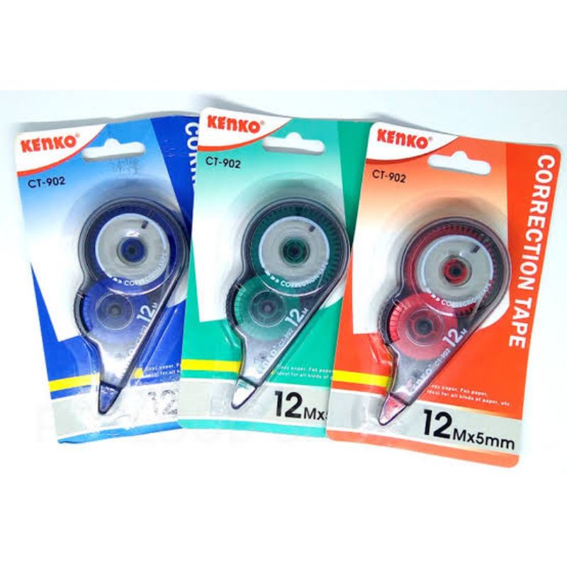 

CORRECTION TAPE TIP-EX KERTAS ROOL KENKO CT - 902 PANJANG 12M × 5MM