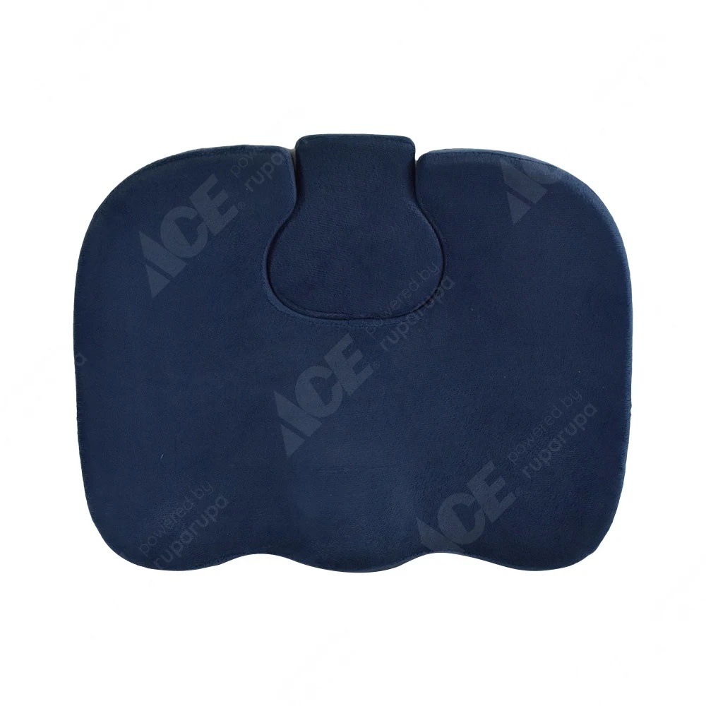 ACE Krishome Bantal Duduk Dengan Sandaran Tulang Ekor - Biru