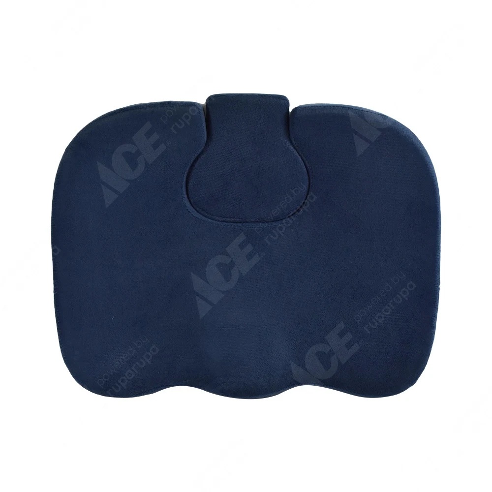 ACE Krishome Bantal Duduk Dengan Sandaran Tulang Ekor - Biru