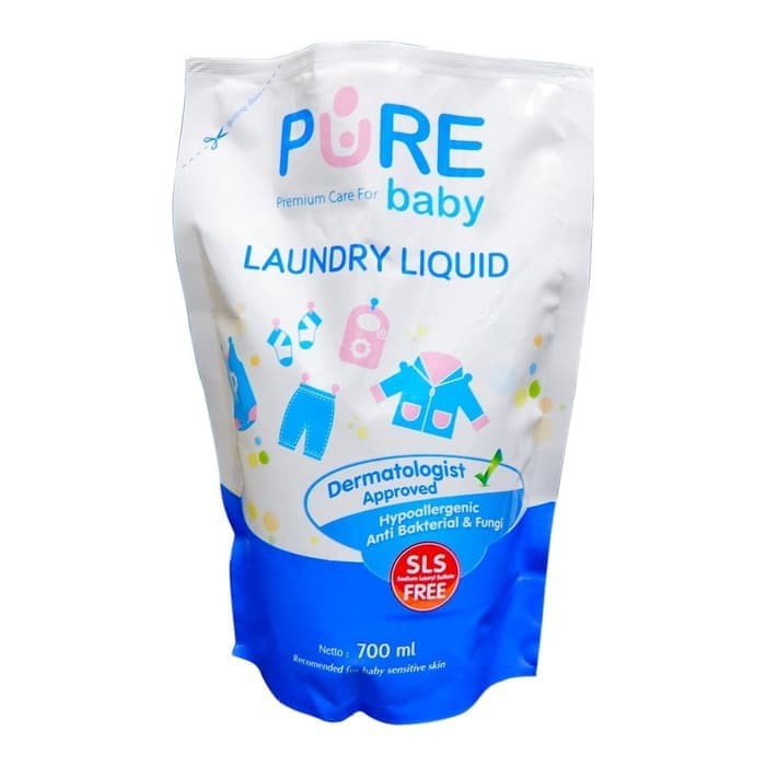 Pure Baby  Laundry Liquid 700ml Sabun  Cuci  Baju  Bayi  