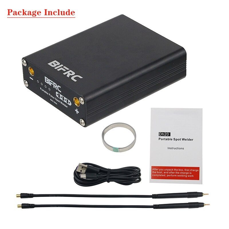 BIFRC Alat Mesin Las Mini DIY Pulse Spot Welder With Quick Release Pen - DH20 Pro+ - Black