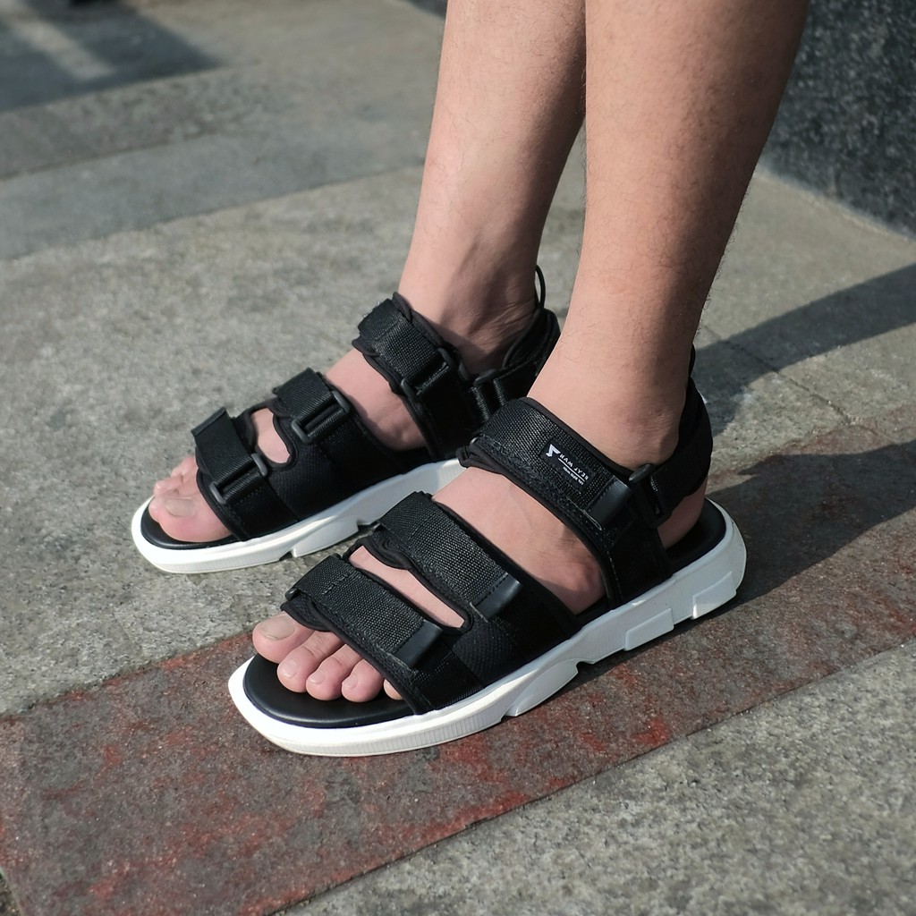 Secret Black | 39-45 | Sendal Gunung Original Kulit Santai Kasual Pria Sandal Footwear New Ori | FORIND x Reyl Man