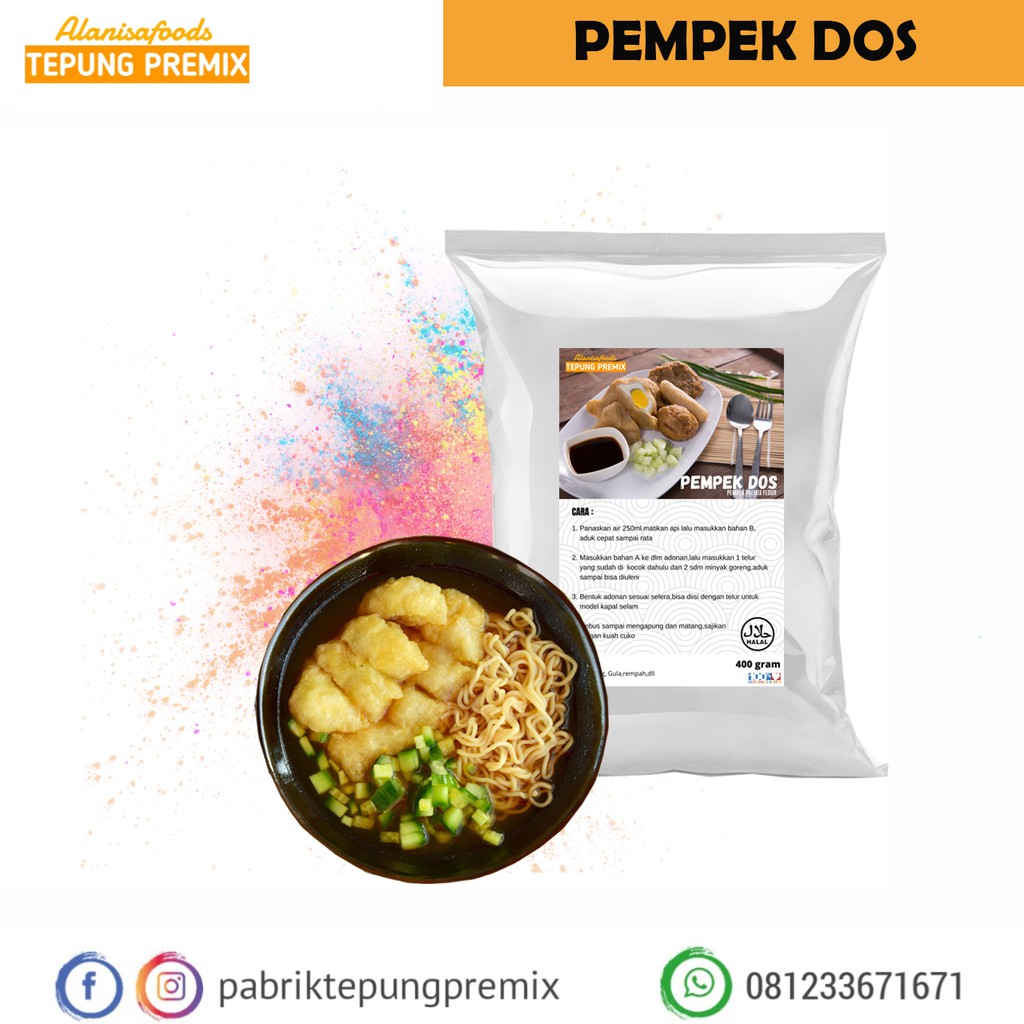 Tepungpremix Pempek Dos Super Enak 500gr Shopee Indonesia