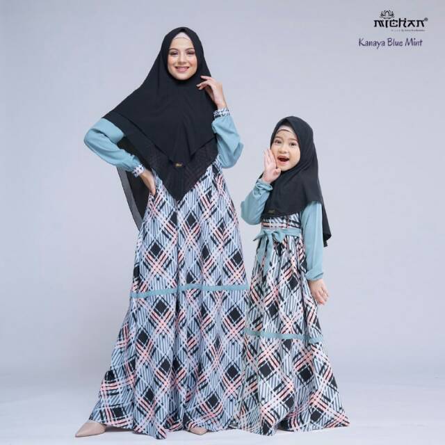 KANAYA DRESS || Gamis Couple Mom & Kids Original by Michan