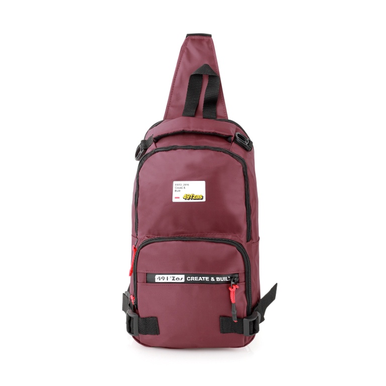 Tas Waistbag Pria Keren Sling Bag Cowok Slempang Bahu Waterproof Distro Bandung M600