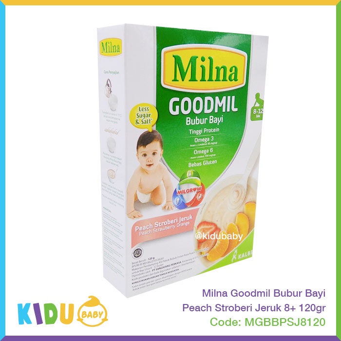 Milna Goodmil Bubur Bayi 120gr Makanan Cemilan Bayi MPASI Anak Kidu Baby