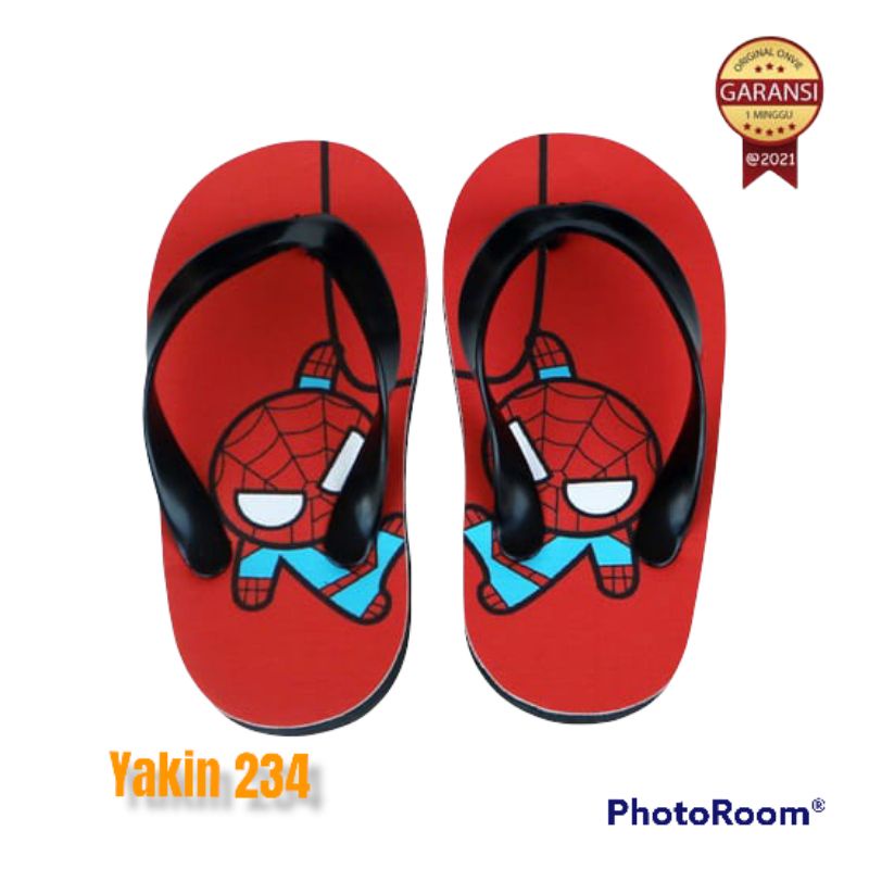 sandal jepit karakater Marvel M