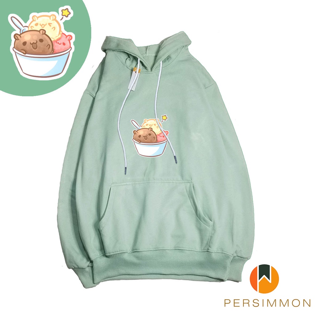 Persimmon - Oversize Hoodie Jumper | Hammu Food Premium Model