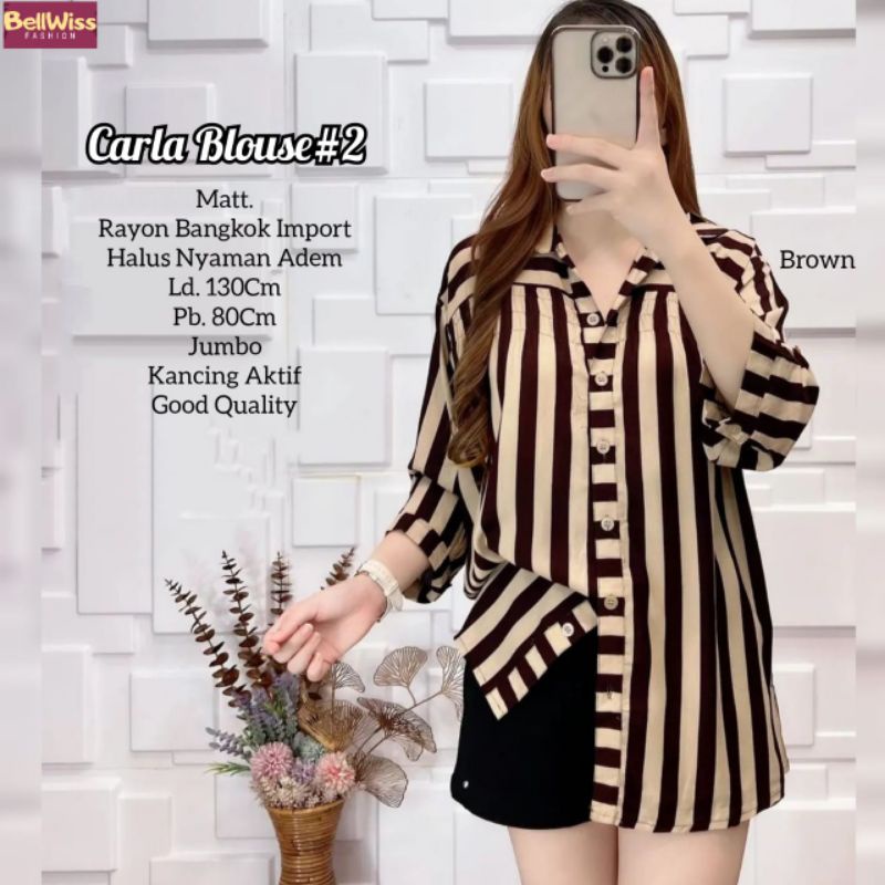 BAJU ATASAN WANITA JUMBO BIG SIZE OVERSIZE LD 130 TERMURAH/LONG TUNIK KATUN JUMBO MOTIF STRIP PREMIU