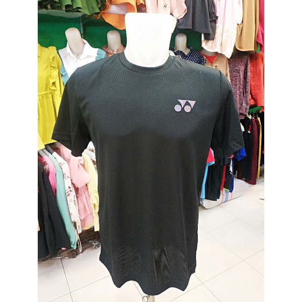 Kaos Yonex original / T shirt yonex jet black / yonex RM-N019-1810-P19-S / kaos badminton yonex ori