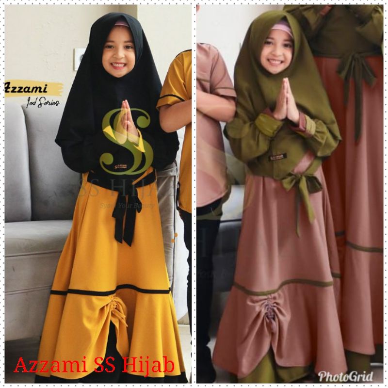 READY AZZAMI GAMIS ANAK SET ORIGINAL SS HIJAB