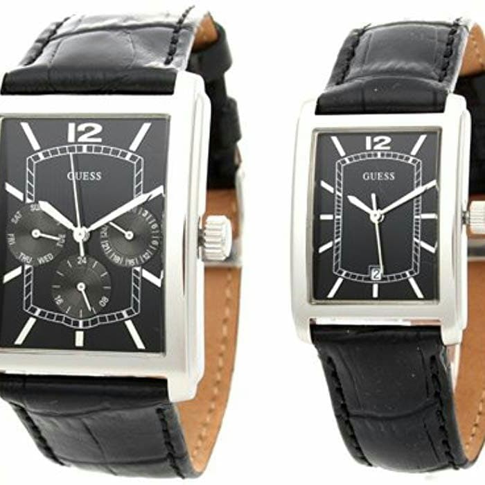 Hot Sale Jam Tangan Guess Couple Hitam Keren