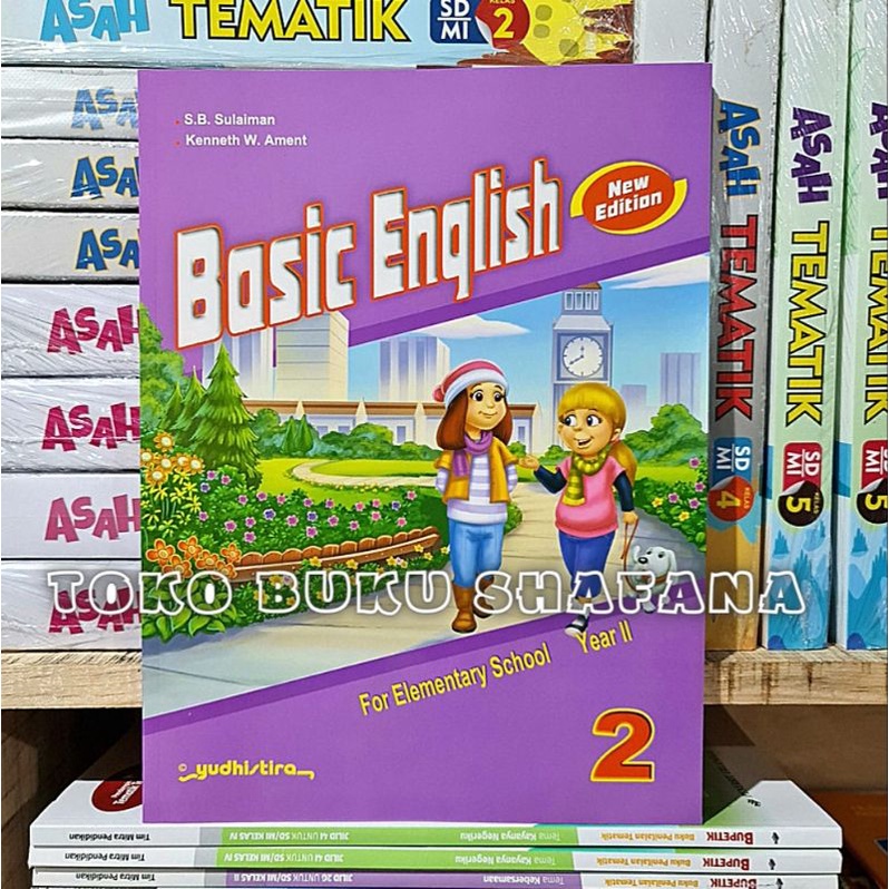 ORIGINAL!!! Buku BASIC ENGLISH NEW EDITION Kelas 1,2,3,4,5,6 SD YUDHISTIRA