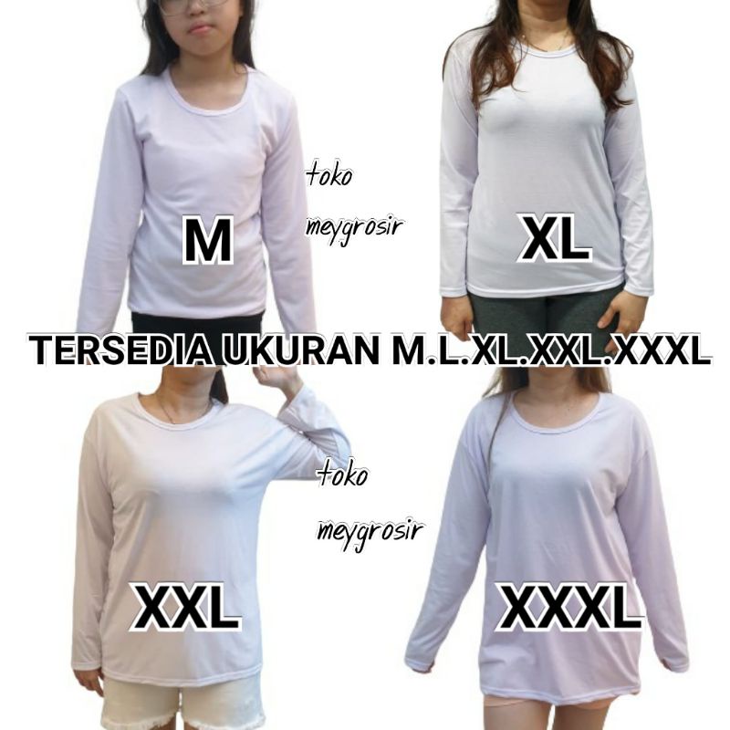 Meygrosir spandex manset M.L.XL.XXL.XXXL.tgn panjang kaos