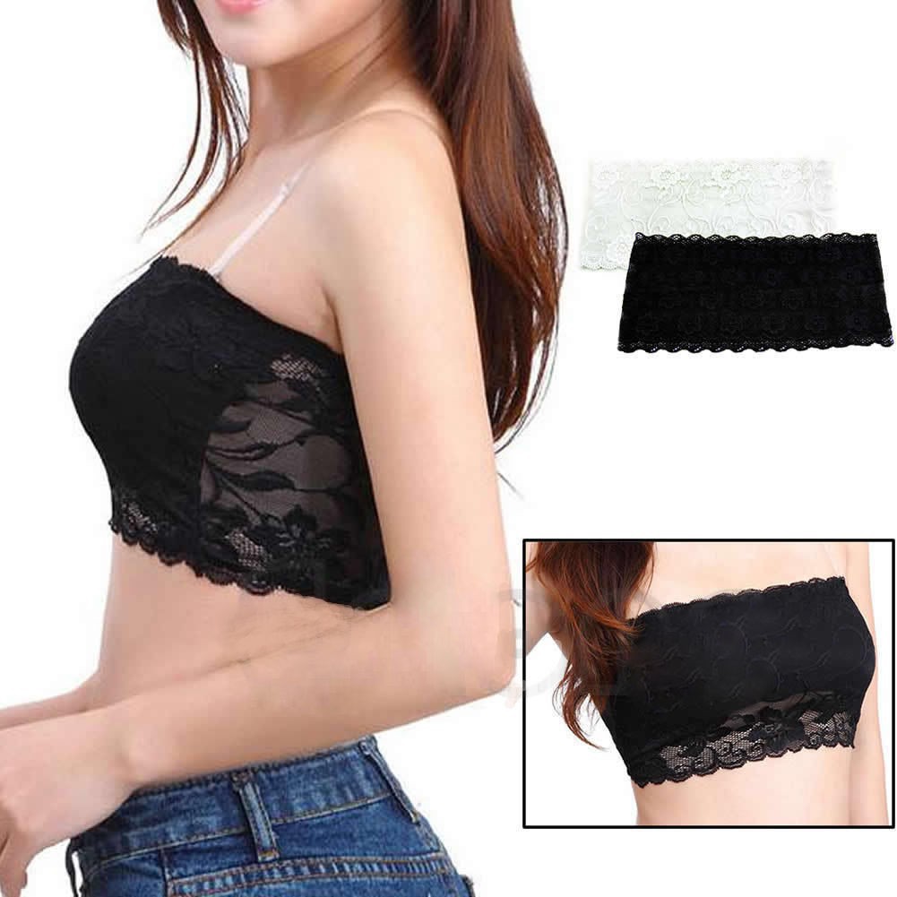 LACE BRA KEMBEN/BRA KEMBEN RENDA BRUKAT/ BRA KEMBEN TANPA TALI BAHAN HALUS IMPOR