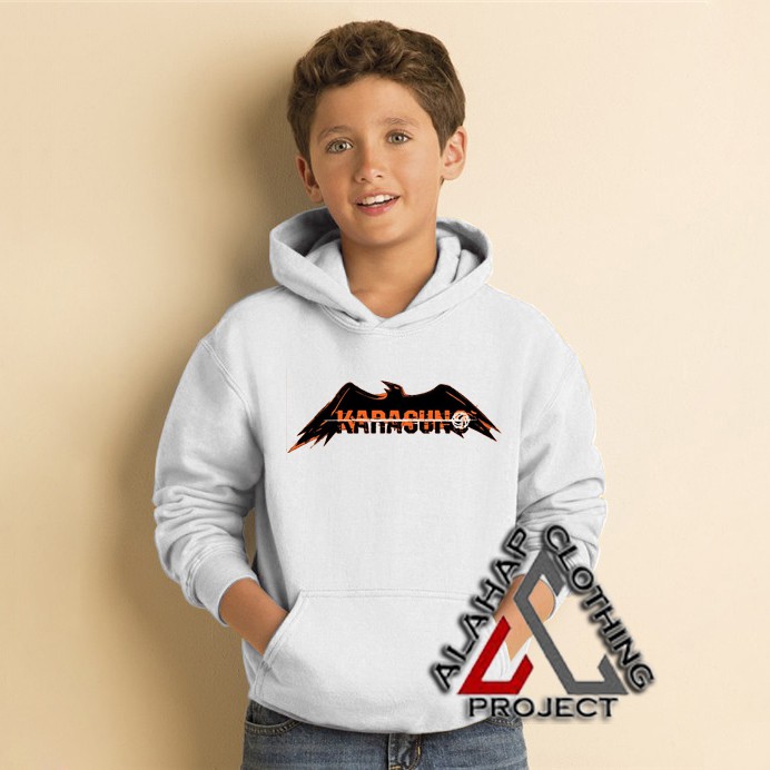 Jaket Anak Sweater Hoodie anak Karasuno Haikyuu Logo