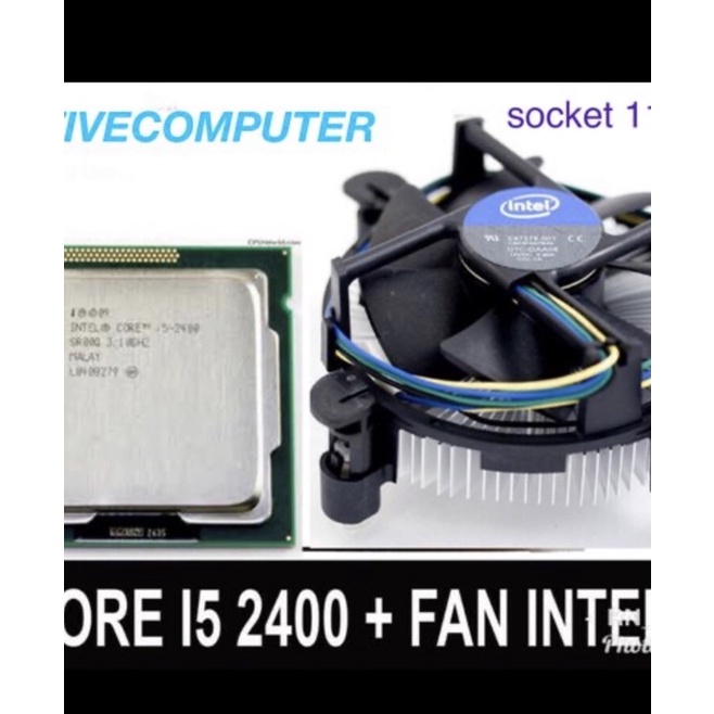 PROSESSOR PROSESOR INTEL CORE I5 2400 PLUS FAN PROSESOR KOMPUTER PC SOCKET 1155 MURAH GARANSI 1 TAHUN