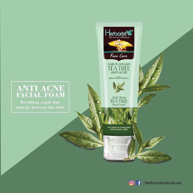 Herborist Sabun Wajah Anti Acne Tea Tree Facial Foam 80gr