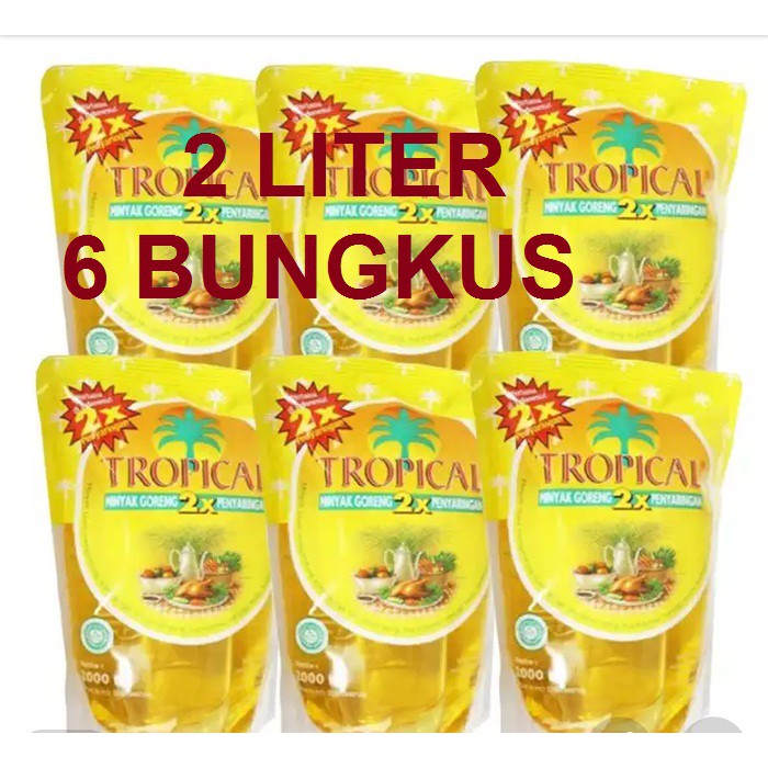 

Minyak Goreng Tropical 2 liter Dus (6pcs)
