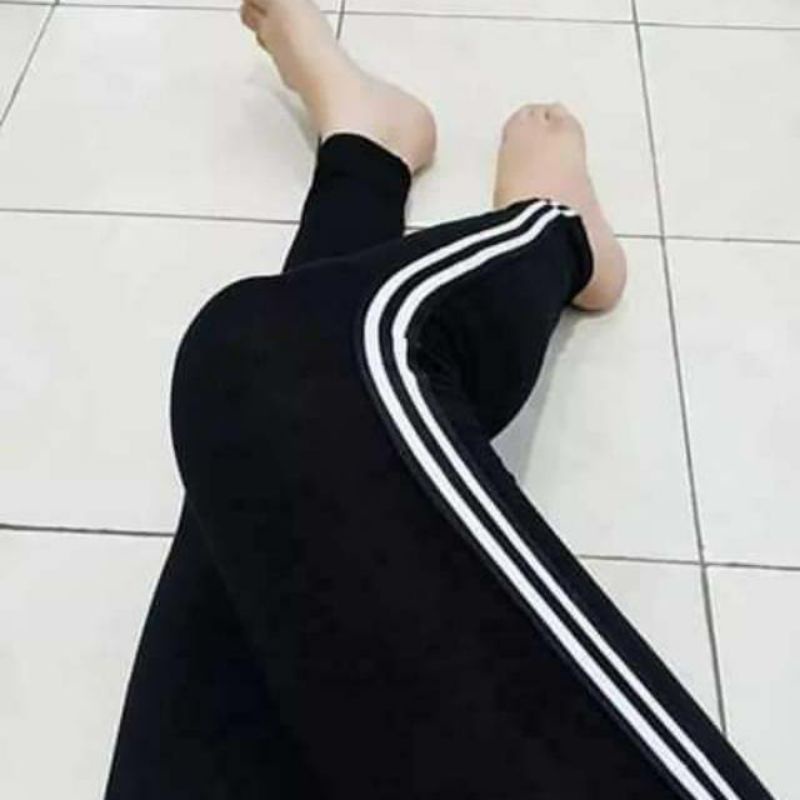 CELANA SCUBA HITAM SALUR CELANA PANJANG WANITA