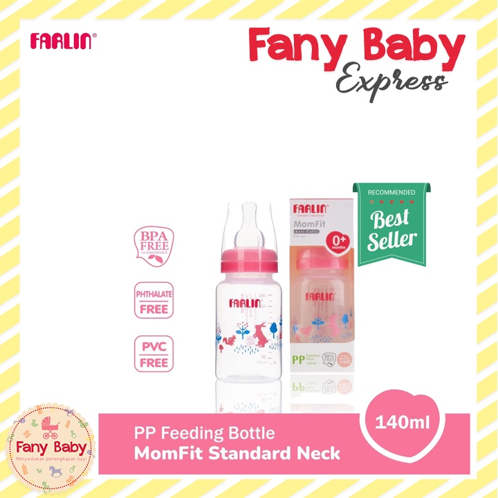 FARLIN MOMFIT PP STANDARD NECK FEEDING BOTTLE 140ML