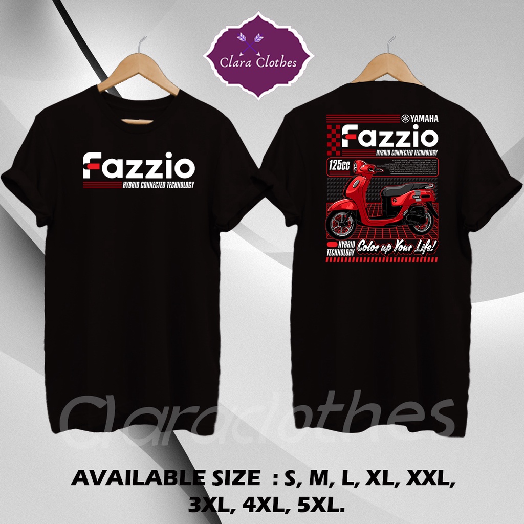 Kaos otomotif yamaha / kaos yamaha / kaos / baju otomotif / baju motor / baju Yamaha / Yamaha fazio 
