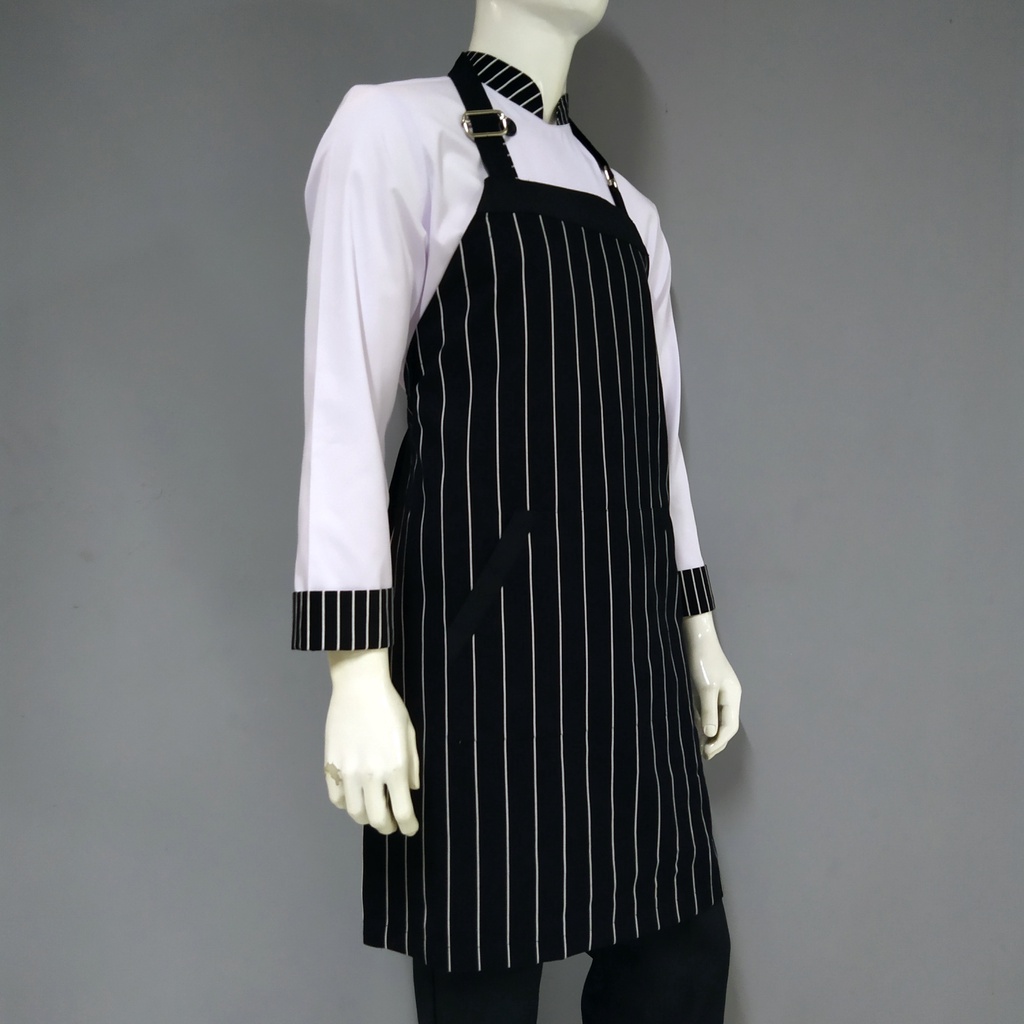 Chef Wear Apron / Celemek Full STRIPE