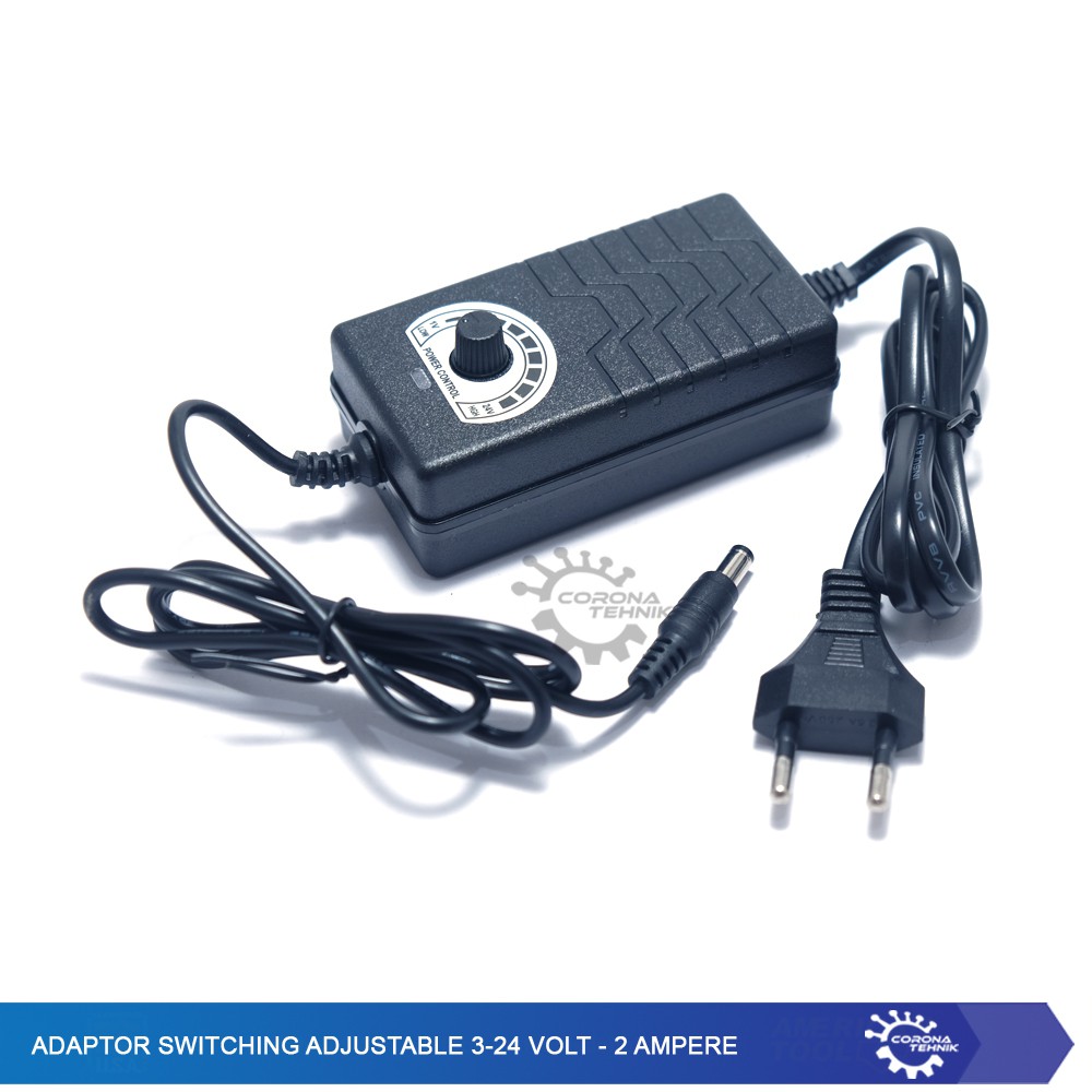 Adaptor Switching Adjustable 3-24 Volt - 2 Ampere