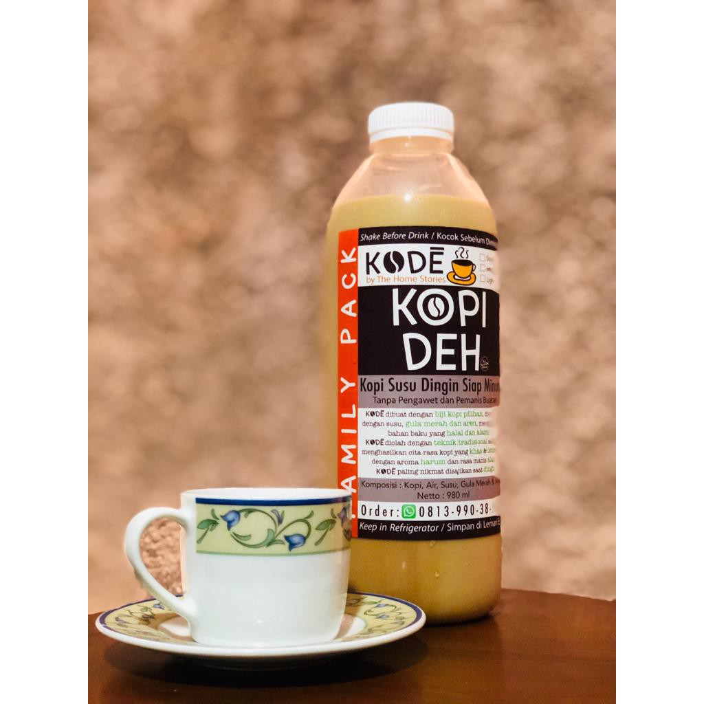 

KOPIDEH, Kopi Susu Botol 1 Liter (INSTANT/SAMEDAY)