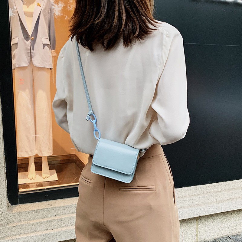 HC Tas Selempang Mini Sachel Slingbag Wanita Kotak Rantai Satchel Tas Vintage Korea Kekinian-6