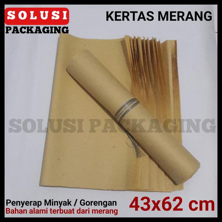 

Kertas Merang 43X62Cm Isi 25Pcs/Kertas Minyak/Penyerap Minyak Spinner