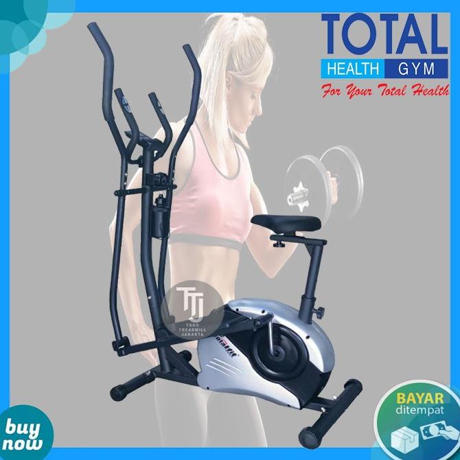 Jual Sepeda Statis Magnetik Ellipticall Crosstrainer Tl 8500 Hitam