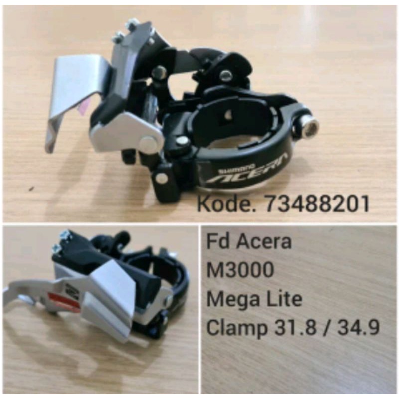 FD Shimano Acera M3000 Mega Lite 40T Top Swing .  kode 734882001 front derailleur fd sepeda bicycle parts komponen sepeda