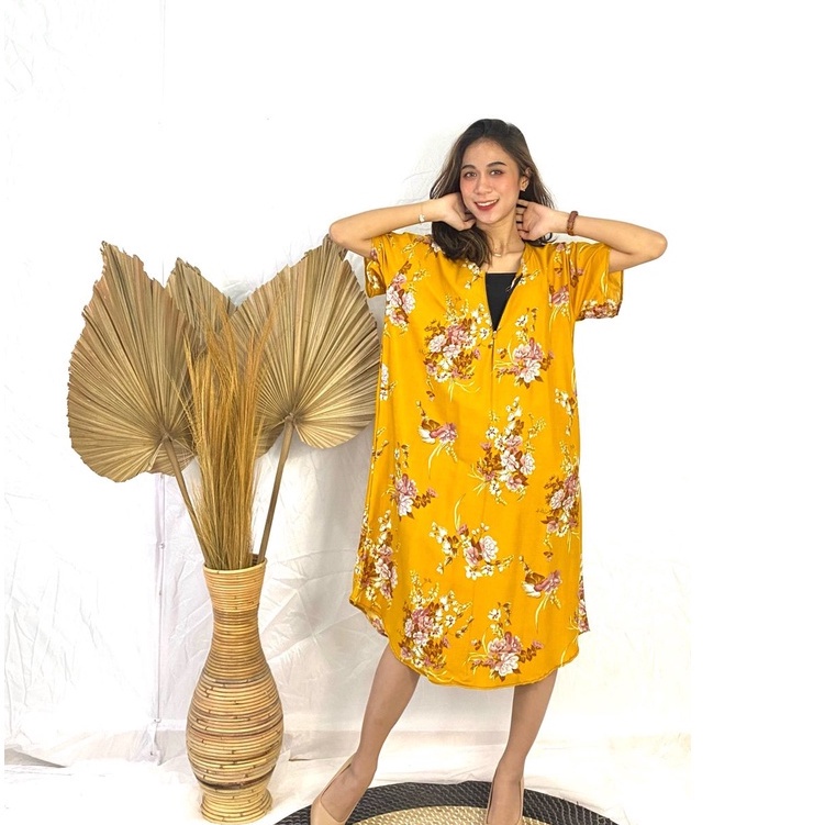 Daster Payung Busui Bali-BSI - ROSE MUSTARD