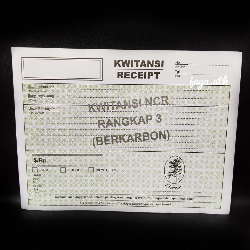 

hgt BUKU KUITANSI 3 PLY 3 RANGKAP NCR KARBON KWITANSI 3PLY 1/2 FOLIO 3 RANGKAP zuom64