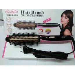 ORIGINALLADYSTAR  HAIR BRUSH CURLER LS-611 &amp; STRAIGHTENER / CATOKAN SISIR RAMBUT/  SISIR BLOW AWET