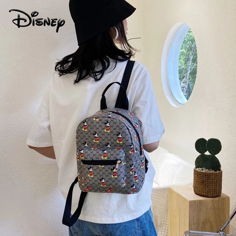 Ransel Disney Tas Bahu Mickey Mouse Tas Berbintang Fashion Baru untuk Sekolah Tas Tangan Anak Laki-laki Ransel Anak Perempuan