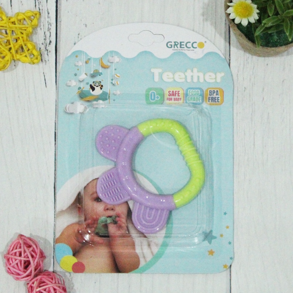 Teether Grab Pita Silicone Baby Silikon Empeng Gigitan Bayi Premium BPA FREE / Bahan Silikon Mainan Edukasi