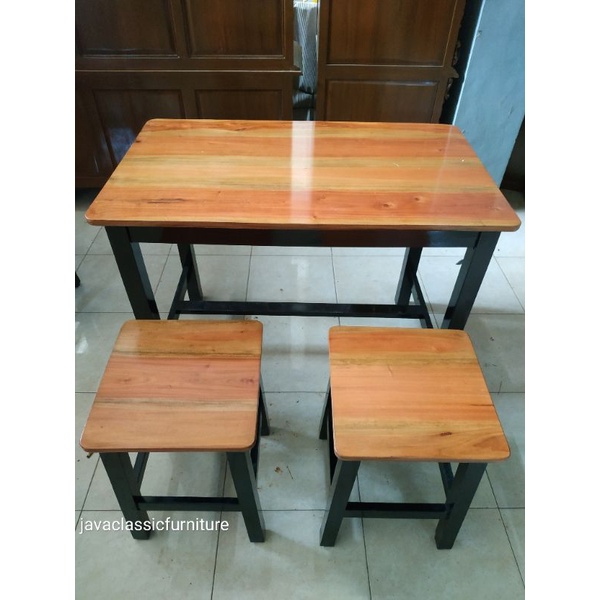 KURSI MAKAN CAFE RETRO, KURSI KEDAI WARUNG BAR RESTO DUDUKAN BAKSO BAHAN KAYU MAHONI FURNITURE JEPARA-2