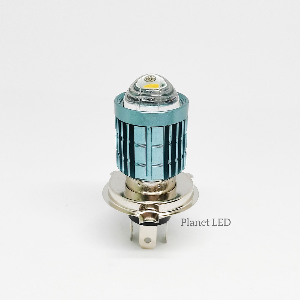 COD HJG Lampu Utama H4 Projector Super Terang LED Laser AC DC High Low Jauh Kuning Dekat Putih-3