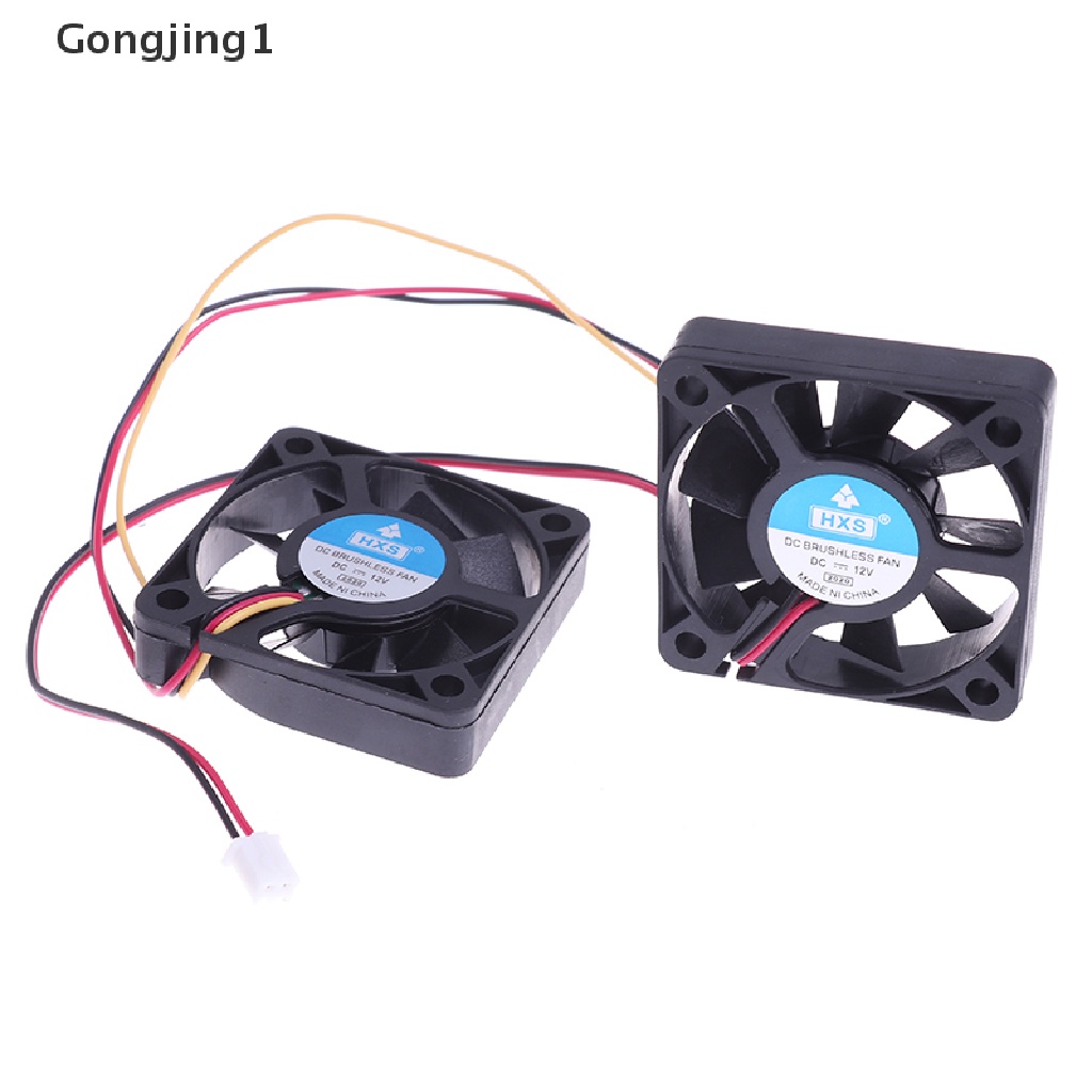 Gongjing1 Kipas Pendingin CPU 12v 2.5Pin / 3Pin 50mm Sunyi Untuk Komputer PC