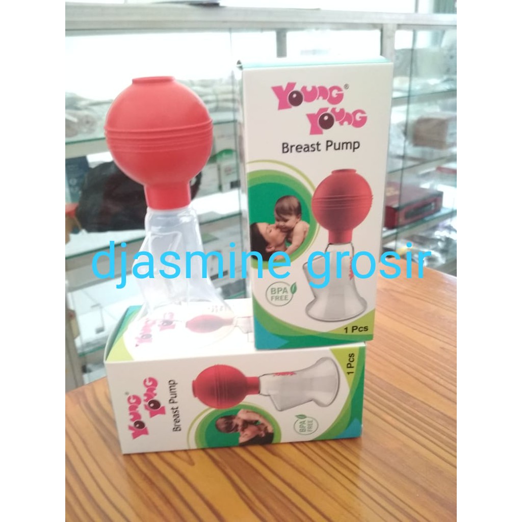 Young Young Breast Pump Il-301 Pompa Asi Bpa Free Merah / Mami Breast Pump