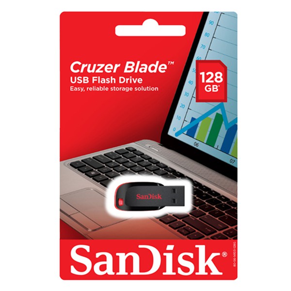 Sandisk CZ50 Flash Disk USB 2.0 1TB Portable Anti Air Kapasitas 128GB