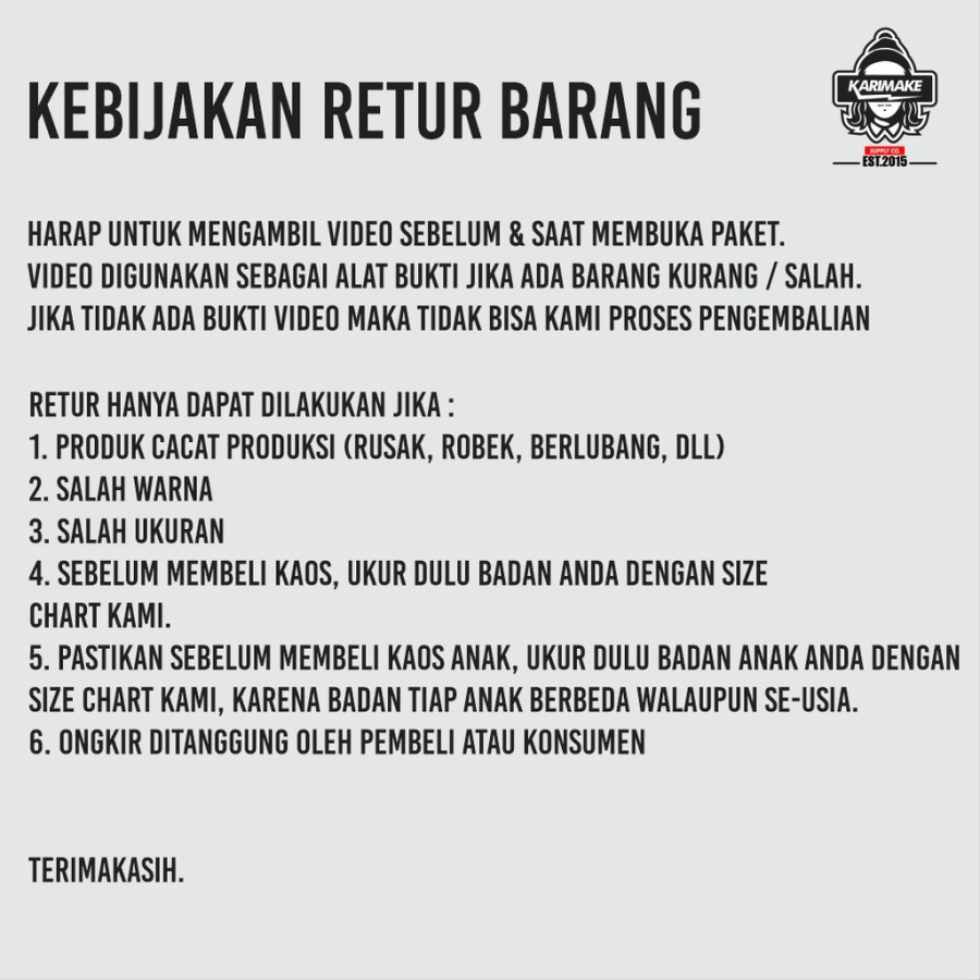 

Karimake Stiker KARIMAKE KRMK