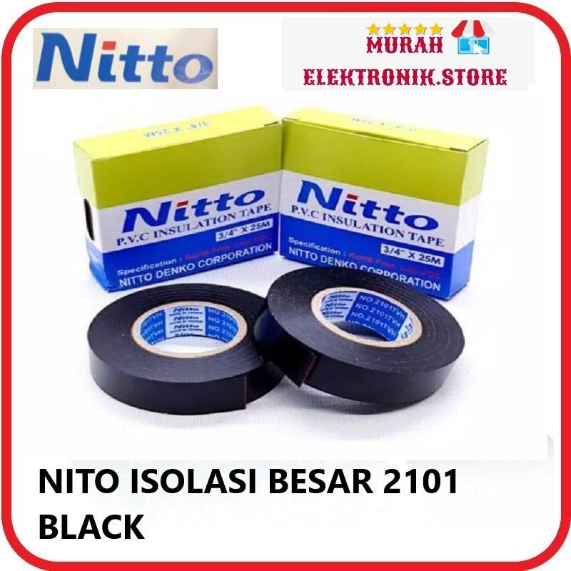 ISOLASI LAKBAN KABEL LISTRIK NITO NITTO HITAM