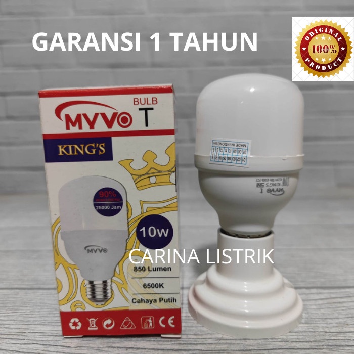 MYVO KINGS LAMPU LED CAPSULE 10W 10 WATT PREMIER REVO VARIO SNI E27