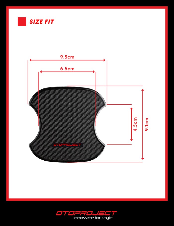 AKSESORIS DOOR HANDLE PROTECTOR CARBON V2 OTOPROJECT