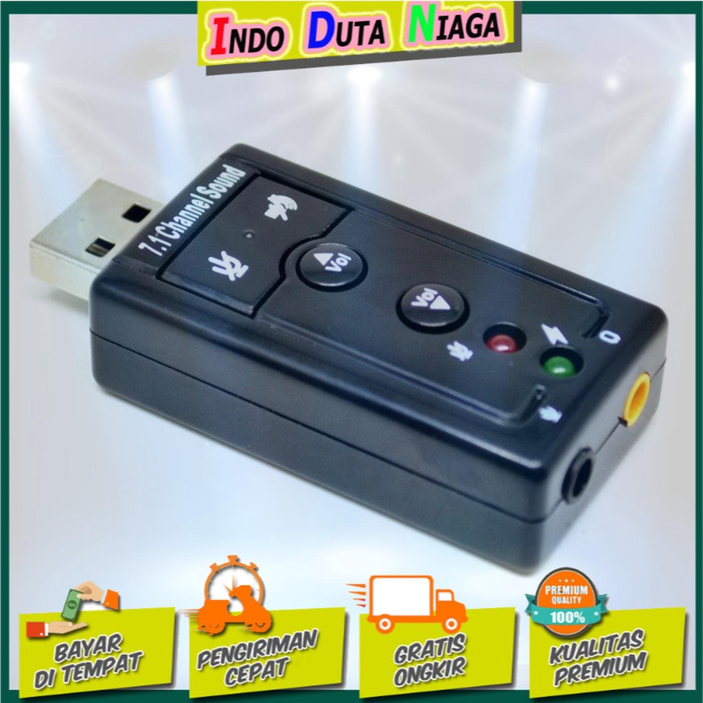 IDN TECH - Taffware USB 7.1 Channel Sound Card Adapter - TC-03