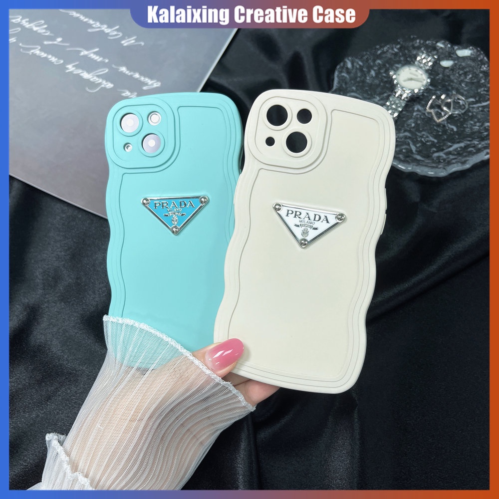 Soft Case Desain Prada 3D Untuk iPhone 14 Pro Max 14 Plus 13 12 11 Pro Max